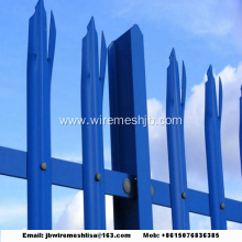 Galvanized And Powder Coated Steel Palisade Fence